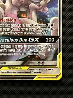 Pokemon TCG Mewtwo & Mew GX SM191 Tag Team Black Star Promo Sun & Moon ENGLISH - Image 5