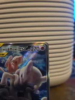 Pokemon TCG Mewtwo & Mew GX SM191 Tag Team Black Star Promo Sun & Moon LP - Image 3