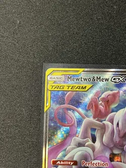 Mewtwo & Mew GX SM191 LP Tag Team Promo - Pokemon Sun & Moon Black Star Promo - Image 2