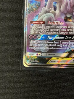 Mewtwo & Mew GX SM191 LP Tag Team Promo - Pokemon Sun & Moon Black Star Promo - Image 4