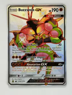Pokemon TCG Hidden Fates Shiny Vault Full Art Buzzwole GX SV68/SV94 - Image 1
