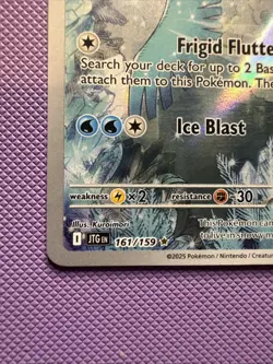 2025 Pokemon TCG SV09: Journey Together card #161/159 Articuno Illustration Rare - Image 3