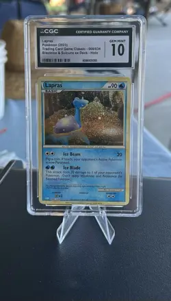 Lapras Pokemon 2023 Trading Card Game Classic 008/034 Holo CGC Gem Mint 10￼ - Image 1