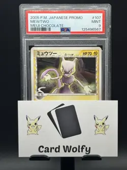 PSA 9 Mewtwo 107/PCG-P Meiji Chocolate Promo Japanese Pokemon Card US Seller - Image 4