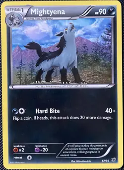 Mightyena 17/39 Kalos Starter Set Regular - Pokemon Card - Image 1