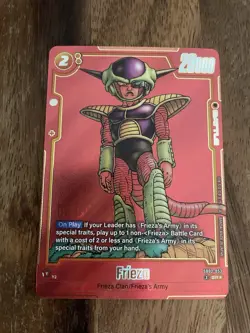 Dragon Ball Super Card Game Frieza Foil Battle Card SB02-059 English 20000 Power - Image 3