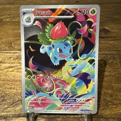 Pokemon TCG Ivysaur 134/132 - English Mega Evolution IR Illustration Rare Card - Image 1