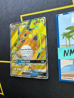 Pokemon Card Raichu GX Sun & Moon Shining Legends Full Art Promo SM90 185 💎NM💎 - Image 4