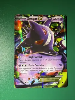 Gengar EX 34/119 - XY Phantom Forces Ultra Rare Holo Pokemon Card NM NEAR mint - Image 1