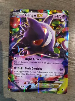 Pokemon Gengar EX 34/119 NM/M Holo Card XY Phantom Forces 2014 Pokemon TCG - Image 1