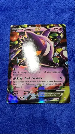 Gengar EX 34/119 - XY Phantom Forces Ultra Rare Holo Pokemon Card NEAR MINT/NM - Image 1