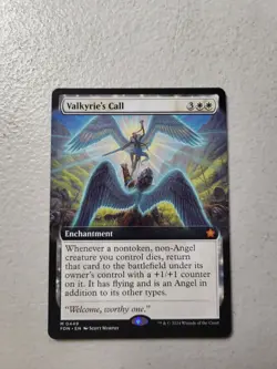 1x MTG - Valkyrie's Call (Extended Art) - Foundations NM Free Shipping - Image 1