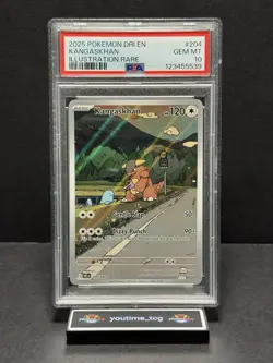 2025 Pokemon Dri En-Destined Rivals Illustration Rare Kangaskhan #204 PSA 10 - Image 1