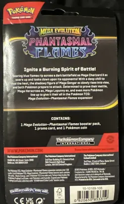 8 packs/Pokemon Mega Evolution: Phantasmal Flames Booster Pack Promo - Image 3