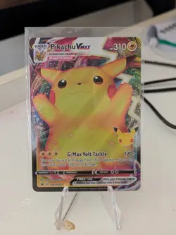 Pokemon TCG Pikachu VMAX SWSH062 SWSH: Sword & Shield Black Star Promo Card Holo - Image 1