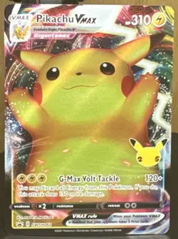 Pokemon TCG Pikachu VMAX SWSH062 SWSH: Sword & Shield Black Star Promo Card Holo - Image 1
