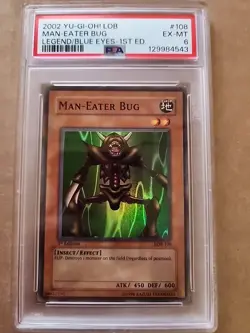 Man-Eater Bug LOB-108 The Legend of Blue Eyes White Dragon-1st Edition - Image 1