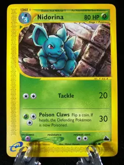 Nidorina 83/144 Skyridge Common Pokemon TCG Card NM Never Played - Image 1