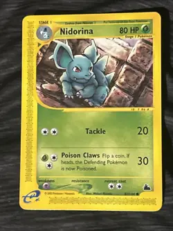Nidorina Skyridge e-Series NM 83/144 Regular Non-Holo Pokemon Common - Image 2