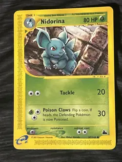 Nidorina Skyridge e-Series NM 83/144 Regular Non-Holo Pokemon Common - Image 3