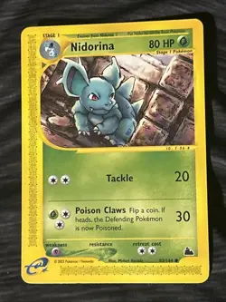 Nidorina Skyridge e-Series NM 83/144 Regular Non-Holo Pokemon Common - Image 4
