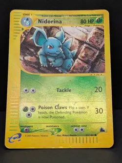 Nidorina 83/144 Skyridge Reverse Holo Rare Pokemon TCG Nintendo HP - Image 3