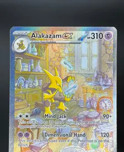 Alakazam ex 201/165 Pokemon TCG SV: Scarlet & Violet 151 SIR Full Art NM - Image 3