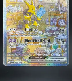 Alakazam ex 201/165 Pokemon TCG SV: Scarlet & Violet 151 SIR Full Art NM - Image 4