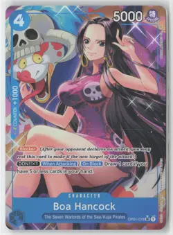 Boa Hancock Alternate Art Foil OP01-078 SR One Piece TCG Premium Booster ENG - Image 1