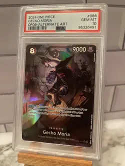 Gecko Moria OP06-086 Alt Art Wings of the Captain One Piece CCG - PSA 10 - Image 1