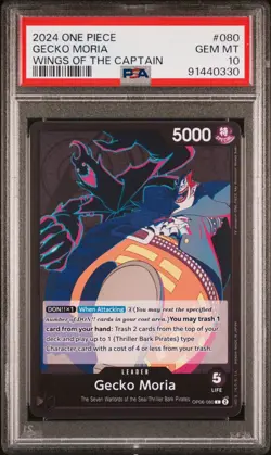 2024 One Piece Wings of the Captain #080 "Gecko Moria" - PSA 10 - GEM MINT - Image 1