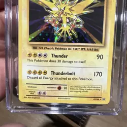 Pokemon CGC 10 GEM MINT Zapdos 42/108 XY Evolutions Holo Rare 2016 PSA - Image 2