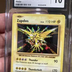 Pokemon CGC 10 GEM MINT Zapdos 42/108 XY Evolutions Holo Rare 2016 PSA - Image 3