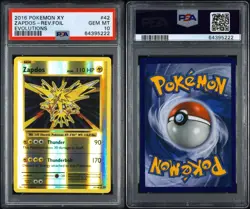Pokemon PSA 10 GEM MINT - Zapdos Reverse Holo Foil 2016 - XY Evolutions 42/108 - Image 2
