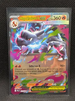 Pokemon TCG MEGA CHARIZARD X EX 013/094 ME02: Phantasmal Flames Ultra Rare - Image 1