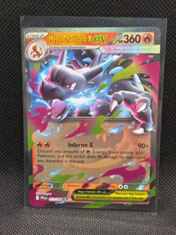 Pokemon TCG MEGA CHARIZARD X EX 013/094 ME02: Phantasmal Flames Ultra Rare - Image 1