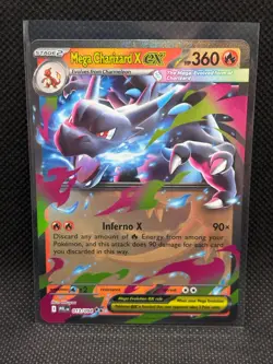Pokemon TCG MEGA CHARIZARD X EX 013/094 ME02: Phantasmal Flames Ultra Rare - Image 1