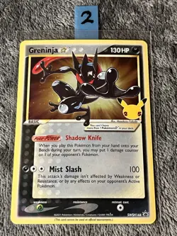 Greninja Gold Star Promo - SWSH144 Pokemon Holo Celebrations - NM - Image 3