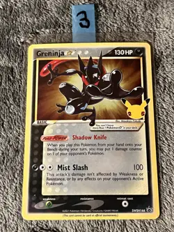 Greninja Gold Star Promo - SWSH144 Pokemon Holo Celebrations - NM - Image 5