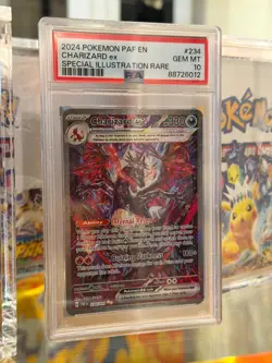 2024 POKEMON PAF EN-PALDEAN FATES SPECIAL ILLUSTRATION RARE CHARIZARD EX PSA 10 - Image 1