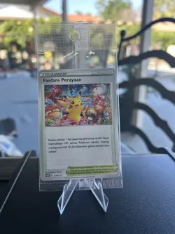 Pokemon Fanfare Celebration 374/S-P Pikachu Indonesian Promo Perayaan SEALED - Image 1