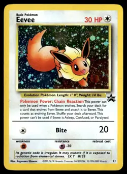 Eevee Promo Holo WoTC Promo 11/53 LP Pokemon TCG - Image 1