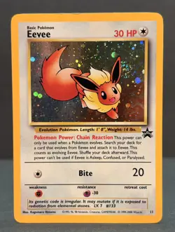 Eevee 11/53 WOTC Promo Holo Pokemon TCG Lightly Played LP Vintage - Image 2