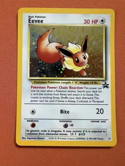 Eevee 11/53 WOTC Promo Holo Pokemon TCG Lightly Played LP Vintage - Image 1