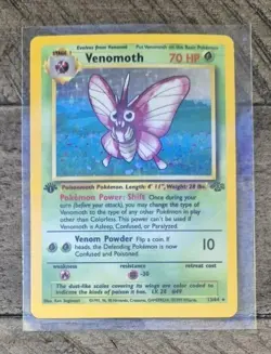 Pokemon TCG - Venomoth - 13/64 - Holo Rare - Jungle Set - 1st Edition - LP - Image 2