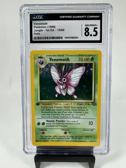 Pokemon TCG Venomoth 13/64 Holo CGC 8.5 NM/Mint+ 1st Edition Jungle GRADED - Image 3