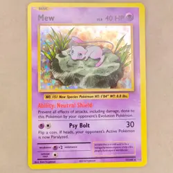 Mew 53/108 XY Evolutions Holo Foil Rare Pokemon Card LP Lightly Played - Image 1