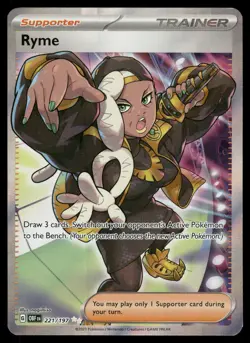 Ryme SV03: Obsidian Flames Full Art Ultra Rare 221/197 Pokemon Card - Image 1