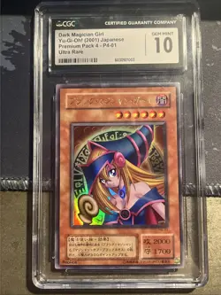 Dark Magician Girl (2001) Japanese P4-01 Ultra Rare CGC Gem Mint 10 - Image 1