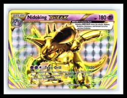💥 Pokemon TCG Nidoking Break Evolutions Rare Holo Card 46/108 - Image 1